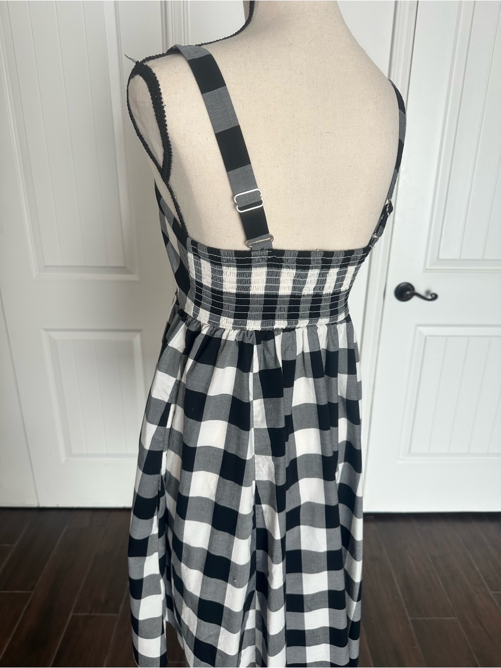 Black and White Gingham Sundress - Picture 2 of 8